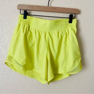 Lululemon Athletica Neon Yellow Athletic Shorts